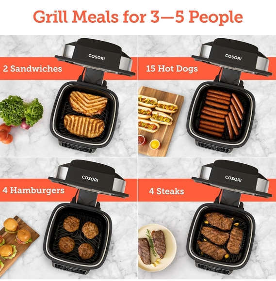 Cosori Air Fryer Combo Machine Indoor Grill - Picture 3 of 14